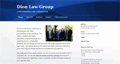 Desktop Screenshot of dionlawgroup.com