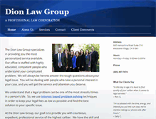 Tablet Screenshot of dionlawgroup.com